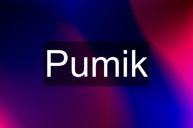 Pumik