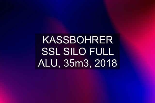 KASSBOHRER SSL SILO FULL ALU, 35m3, 2018