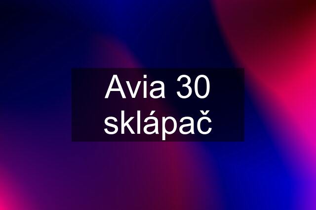 Avia 30 sklápač