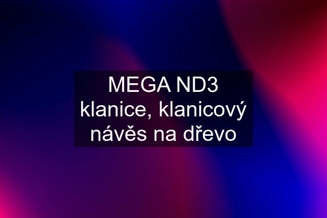 MEGA ND3 klanice, klanicový návěs na dřevo