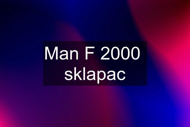 Man F 2000  sklapac