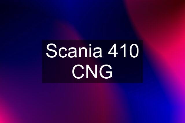 Scania 410 CNG