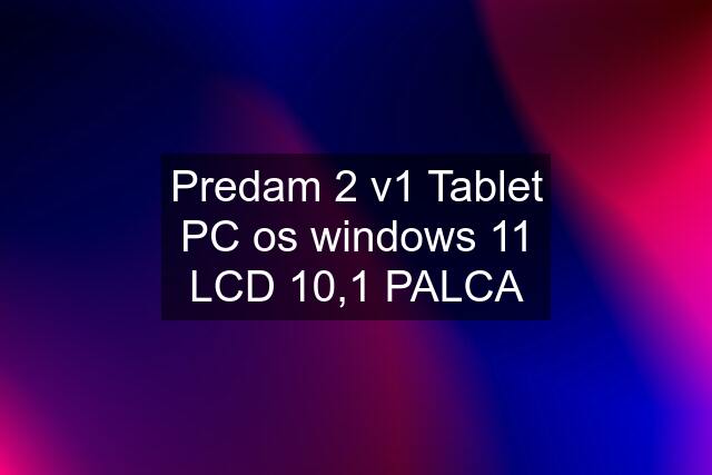 Predam 2 v1 Tablet PC os windows 11 LCD 10,1 PALCA