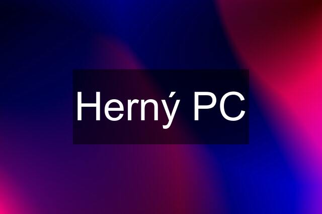 Herný PC