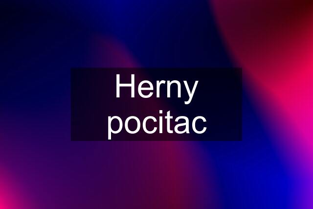 Herny pocitac