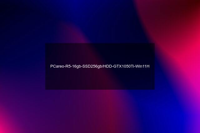 PCareo-R5-16gb-SSD256gb/HDD-GTX1050Ti-Win11H