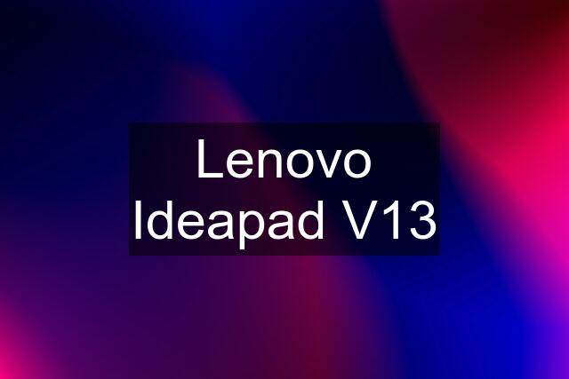 Lenovo Ideapad V13