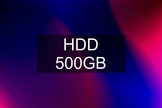 HDD 500GB