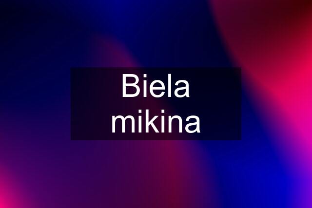 Biela mikina