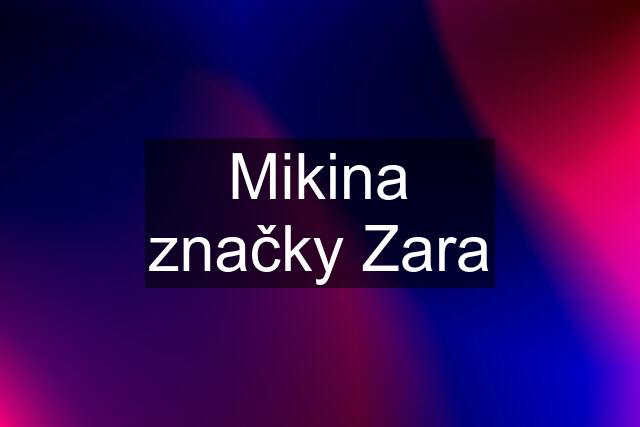 Mikina značky Zara