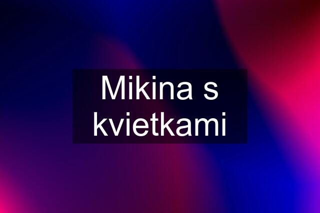 Mikina s kvietkami