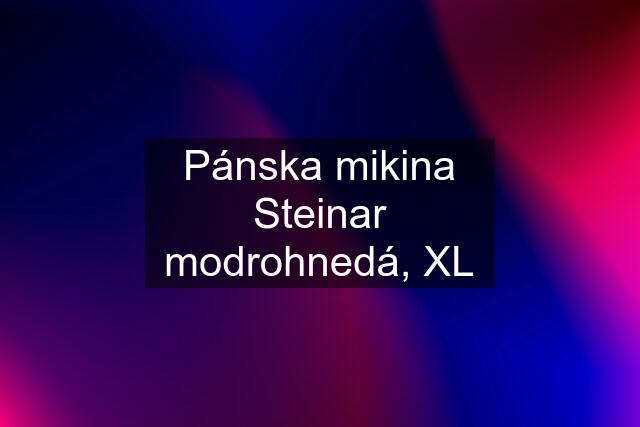 Pánska mikina Steinar modrohnedá, XL