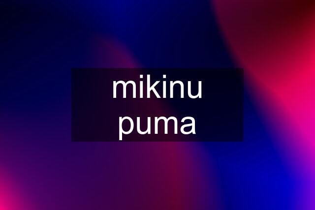 mikinu puma