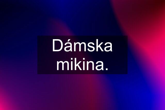 Dámska mikina.