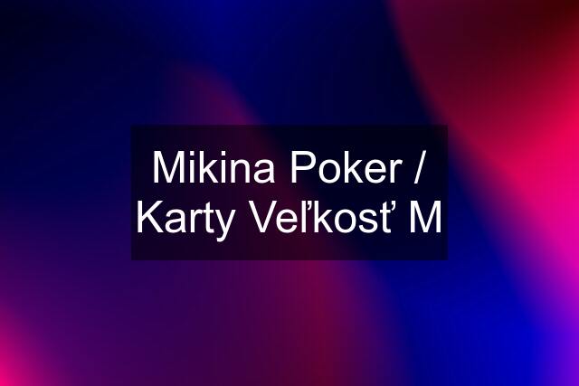 Mikina Poker / Karty Veľkosť M