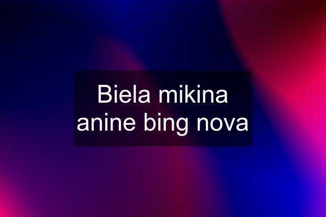 Biela mikina anine bing nova