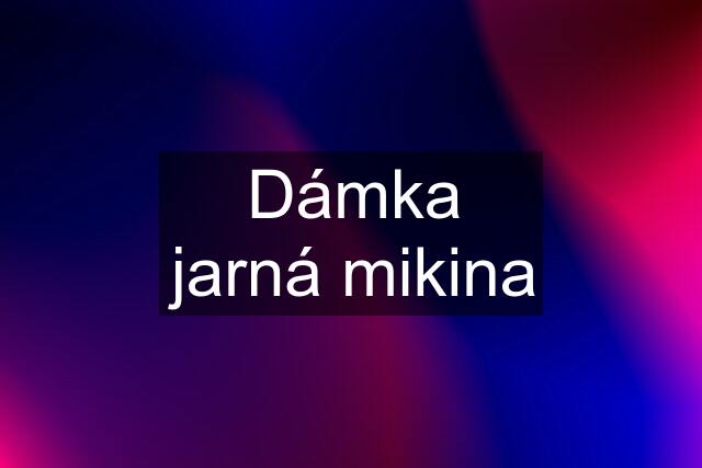 Dámka jarná mikina