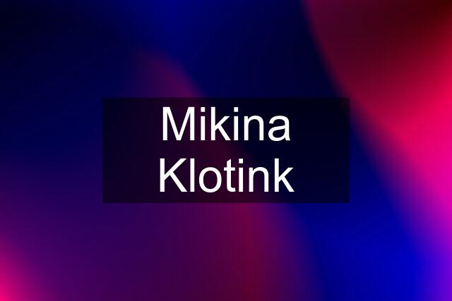 Mikina Klotink