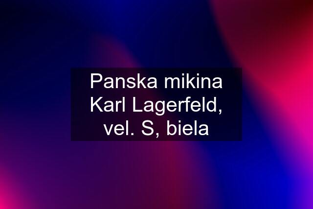 Panska mikina Karl Lagerfeld, vel. S, biela