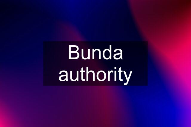 Bunda authority