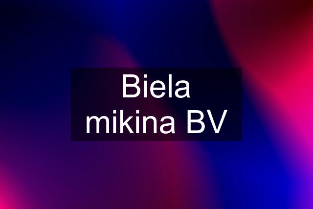 Biela mikina BV