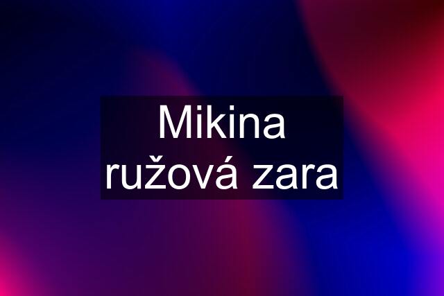 Mikina ružová zara