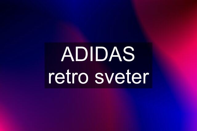 ADIDAS retro sveter