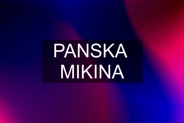 PANSKA  MIKINA