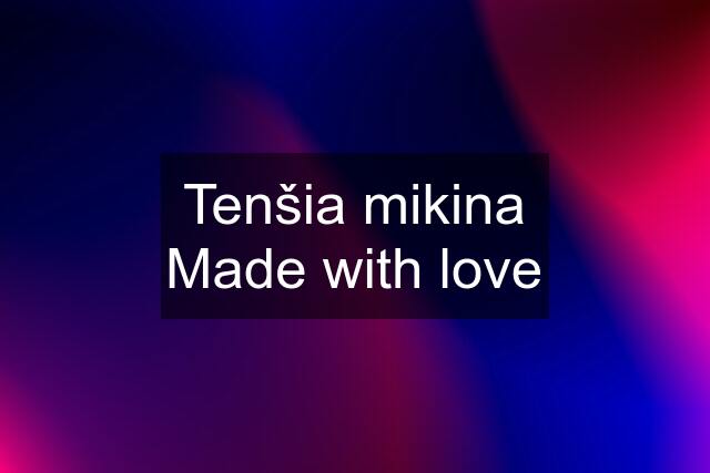 Tenšia mikina Made with love