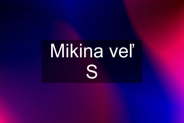 Mikina veľ S