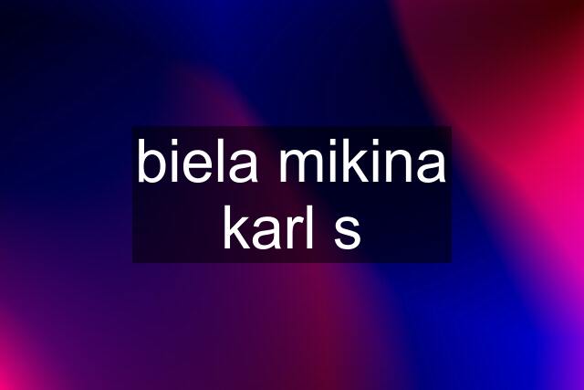 biela mikina karl s