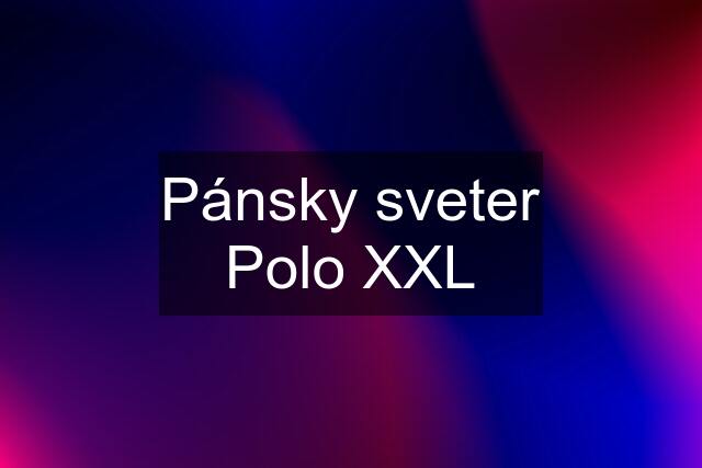 Pánsky sveter Polo XXL