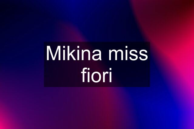 Mikina miss fiori