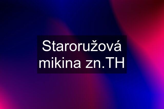 Staroružová mikina zn.TH