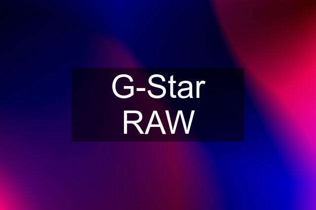 G-Star RAW