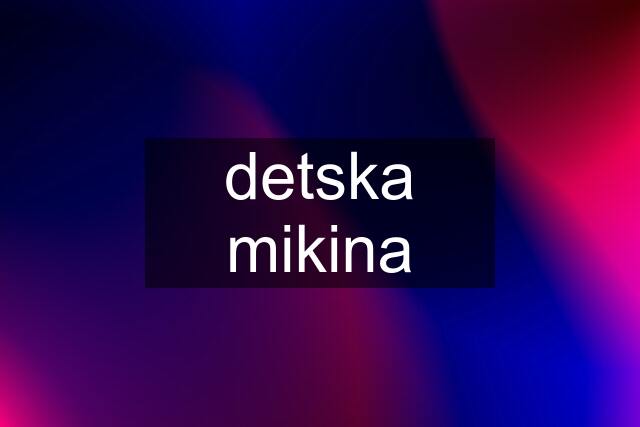 detska mikina