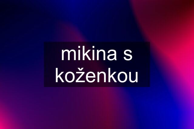 mikina s koženkou