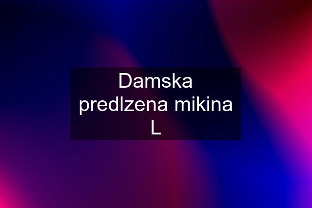 Damska predlzena mikina L