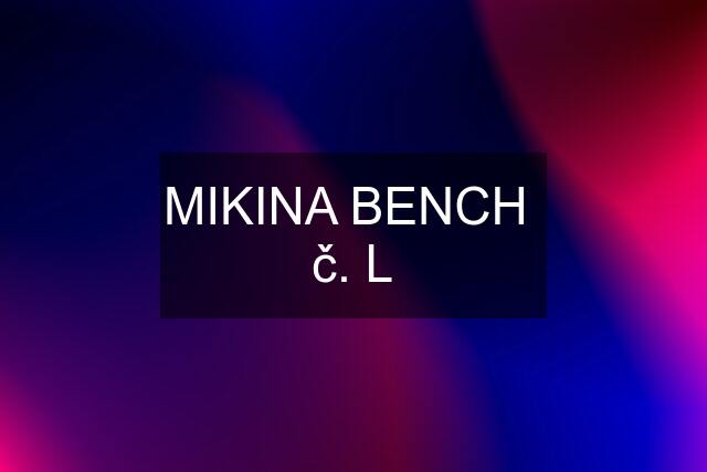 MIKINA BENCH  č. L