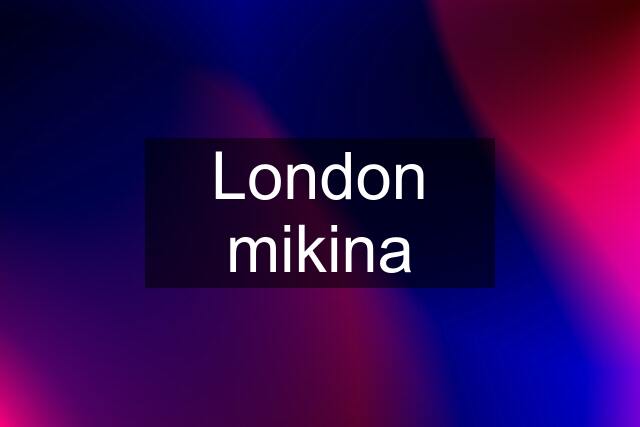 London mikina