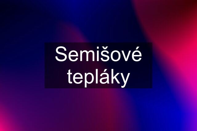 Semišové tepláky