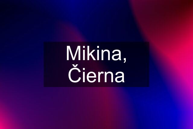 Mikina, Čierna