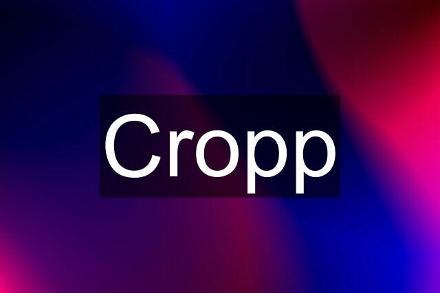 Cropp