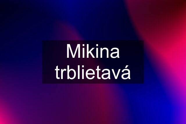 Mikina trblietavá