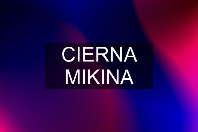 CIERNA MIKINA