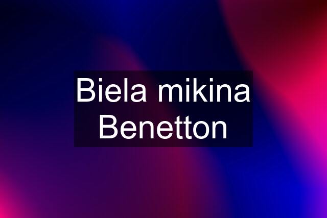 Biela mikina Benetton