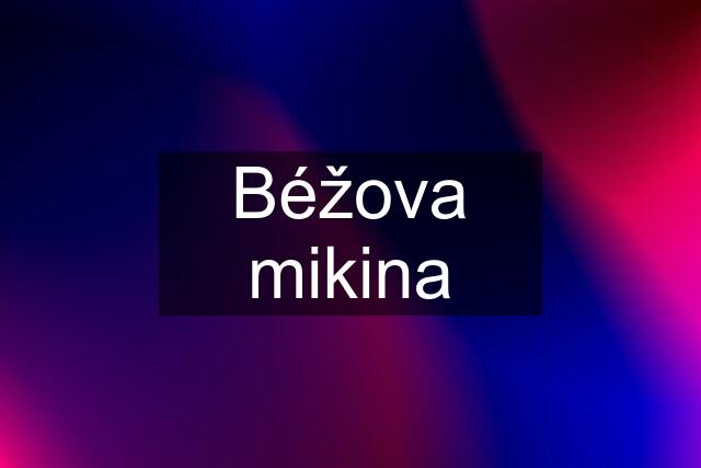 Béžova mikina