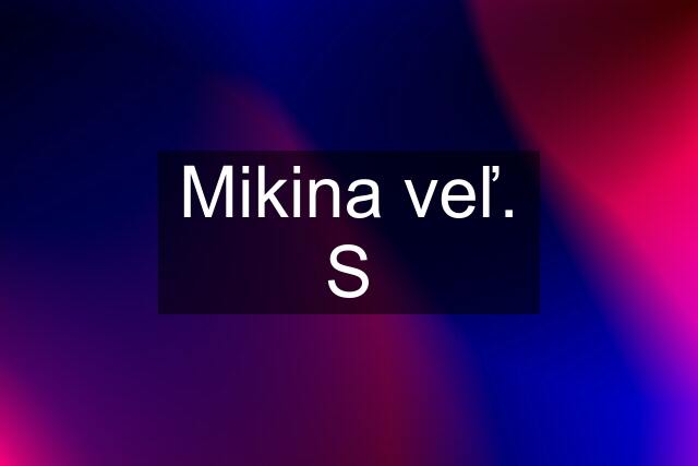 Mikina veľ. S