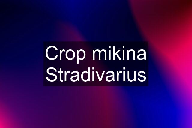 Crop mikina Stradivarius