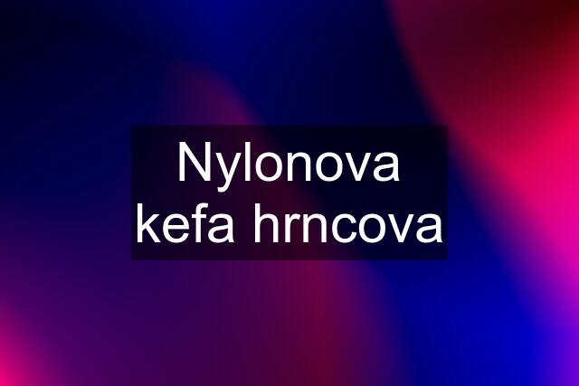 Nylonova kefa hrncova